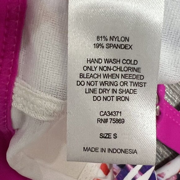 NWT GO by Gossip Bikini Set Palm Dazed Strappy-Back Bralette Top S Bottoms M - Picture 9 of 16